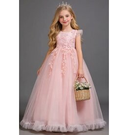 PrimaVibe Ruffle hem tulle gown 622641