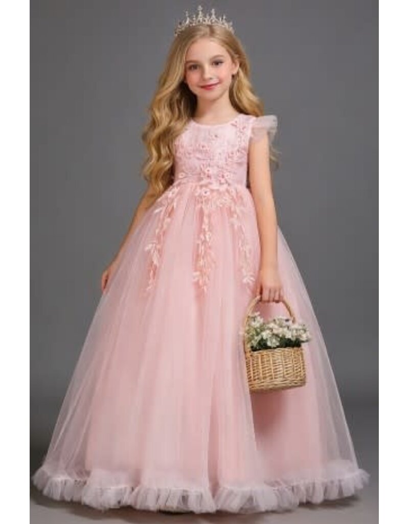PrimaVibe Ruffle hem tulle gown 622641