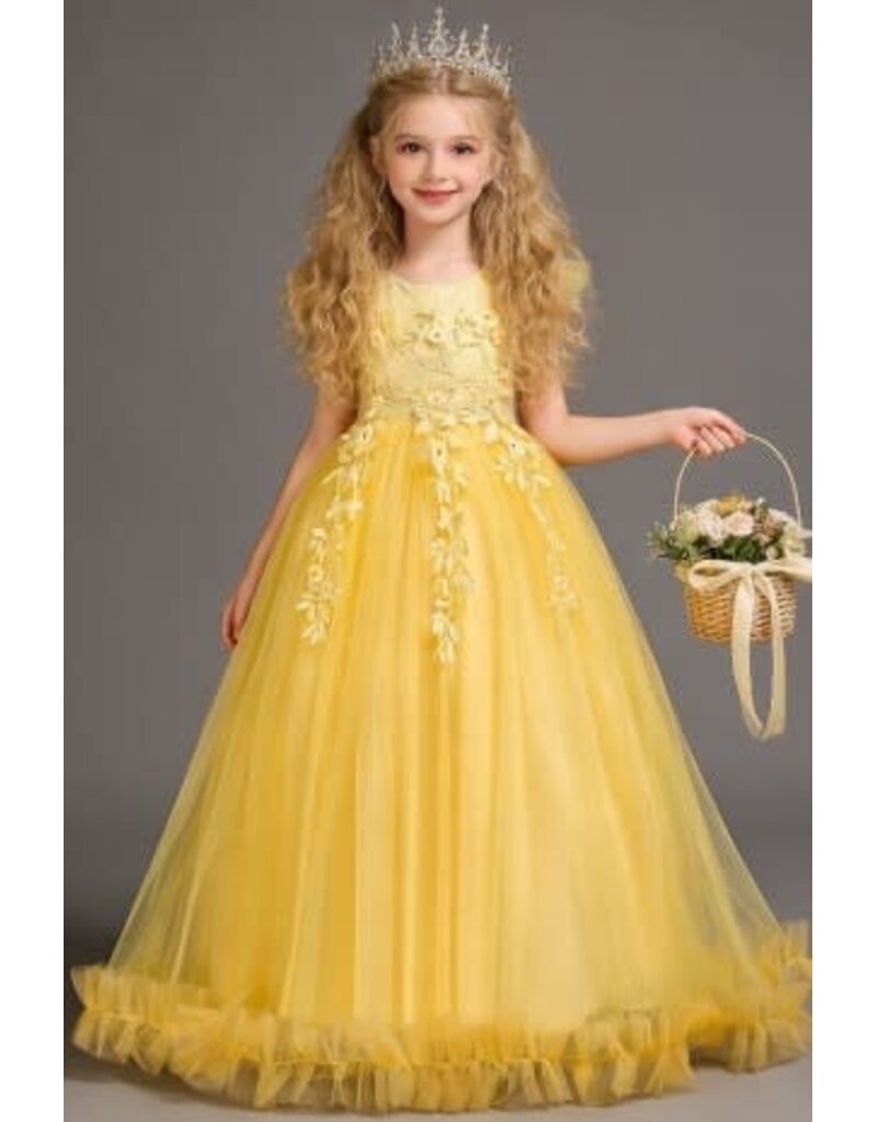 PrimaVibe Ruffle hem tulle gown 622641