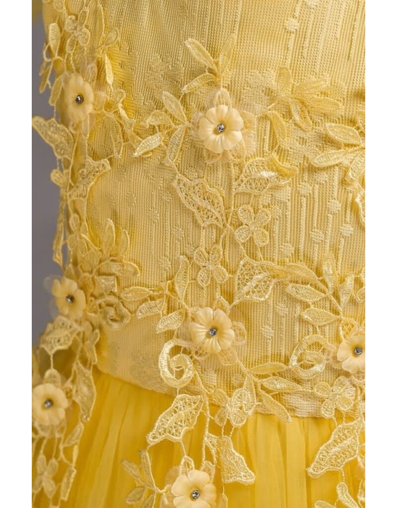 PrimaVibe Ruffle hem tulle gown 622641