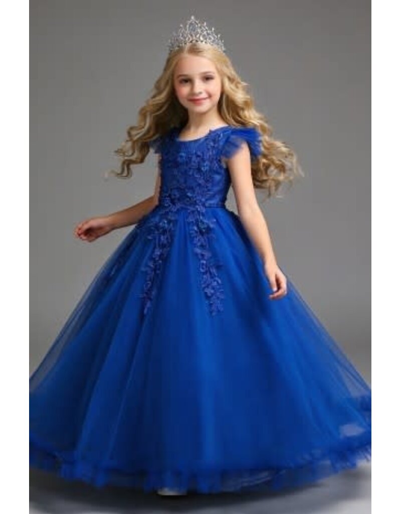 PrimaVibe Ruffle hem tulle gown 622641