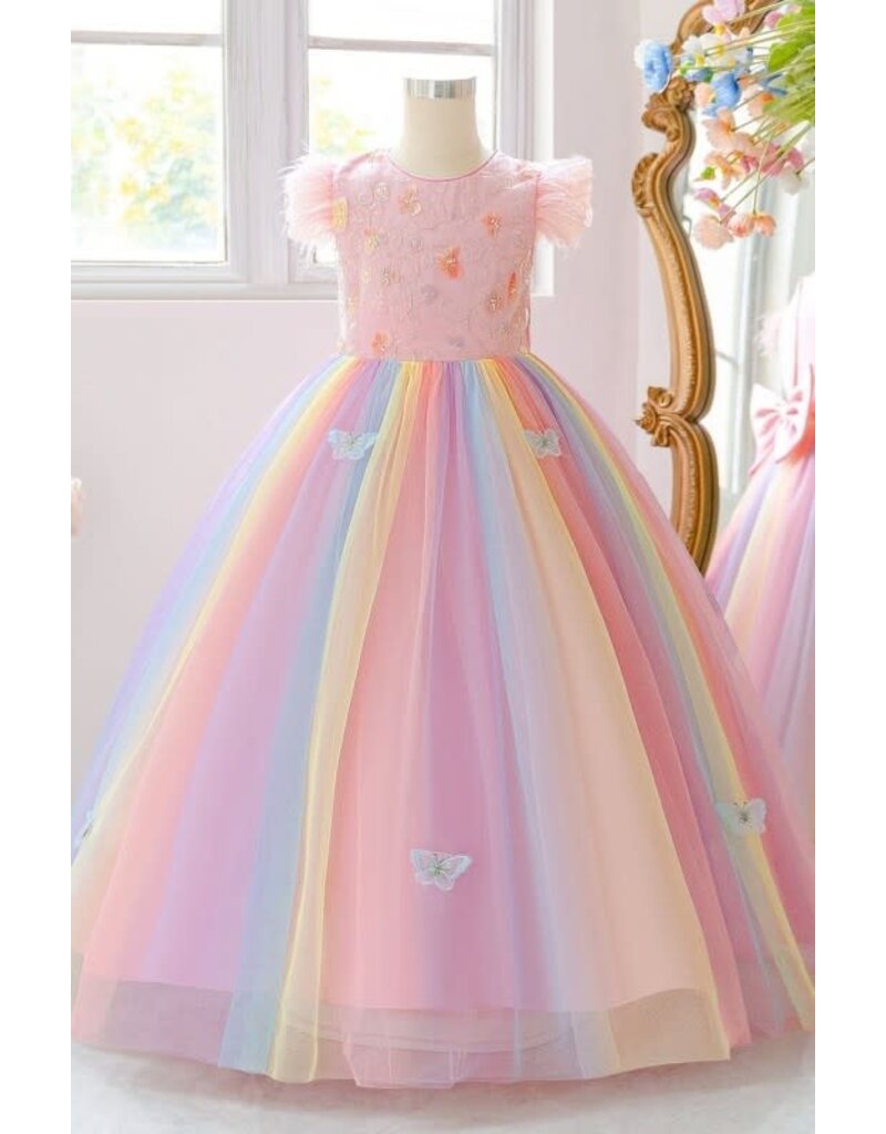 PrimaVibe Rainvow tulle ball gown 612601