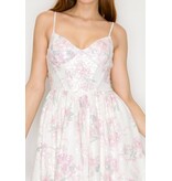 LOVESOME Floral iridescent sequin dress CD2630724