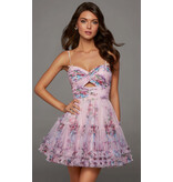 ALINE, FLORAL, RUFFLE 30108