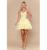 STRAPLESS, LACE TOP, RUFFLE SKIRT 2626136