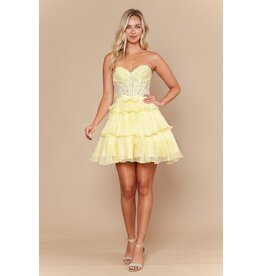 STRAPLESS, LACE TOP, RUFFLE SKIRT 2626136