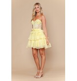 STRAPLESS, LACE TOP, RUFFLE SKIRT 2626136
