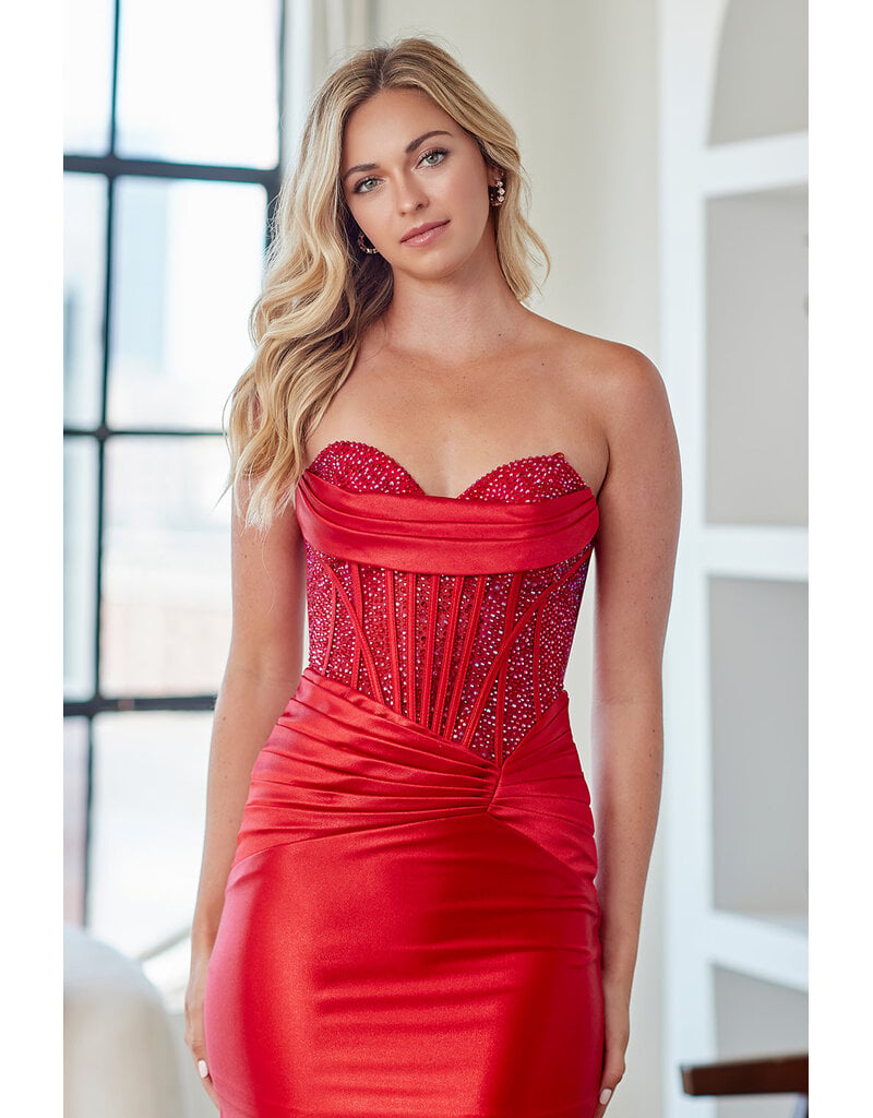 AMELIA COUTURE FITTED, EXPOSED CORSET, LACE UP 902693S