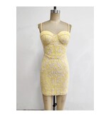 LOVESOME Spaghetti strap sequin fitted corset CD2630165