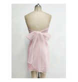 LOVESOME Strapless beaded tie back short gown CD2630355
