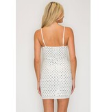 LOVESOME Spaghetti strap rectangle stone fitted gown CD2630923