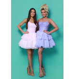 KATE PARKER Strapless beaded corset ruffle a-line 36643