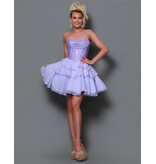 KATE PARKER Strapless beaded corset ruffle a-line 36643