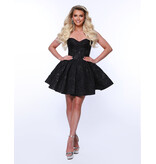 KATE PARKER Strapless corset bodice brocade a-line 36912