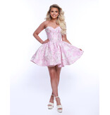 KATE PARKER Strapless corset bodice brocade a-line 36912