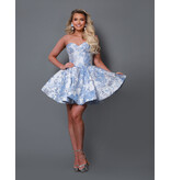 KATE PARKER Strapless corset bodice brocade a-line 36912