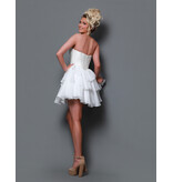 KATE PARKER Strapless pearl bust ruffle a-line 36926