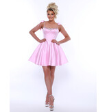 KATE PARKER Satin corset beaded a-line 36930