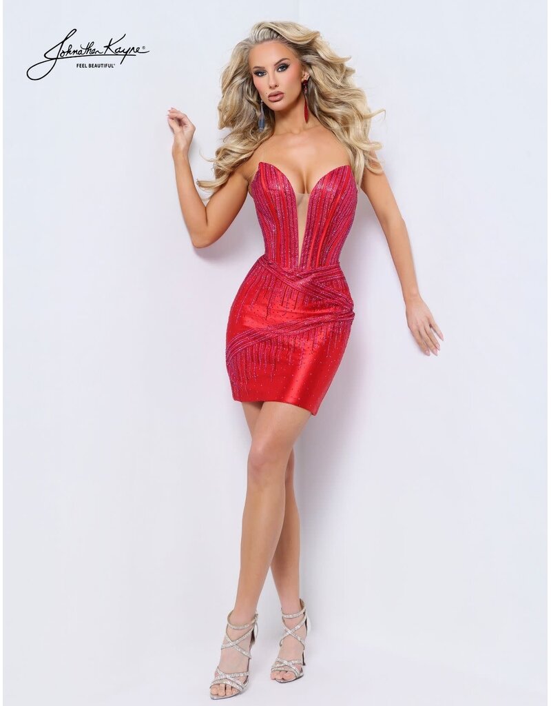 Fitted beaded cocktail dress 3321S