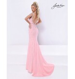 Tank off-the-shoulder beaded gown 3353