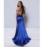 KATE PARKER Beaded high neck cut out bust fitted open back 27003