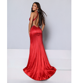 KATE PARKER Beaded high neck cut out bust fitted open back 27003