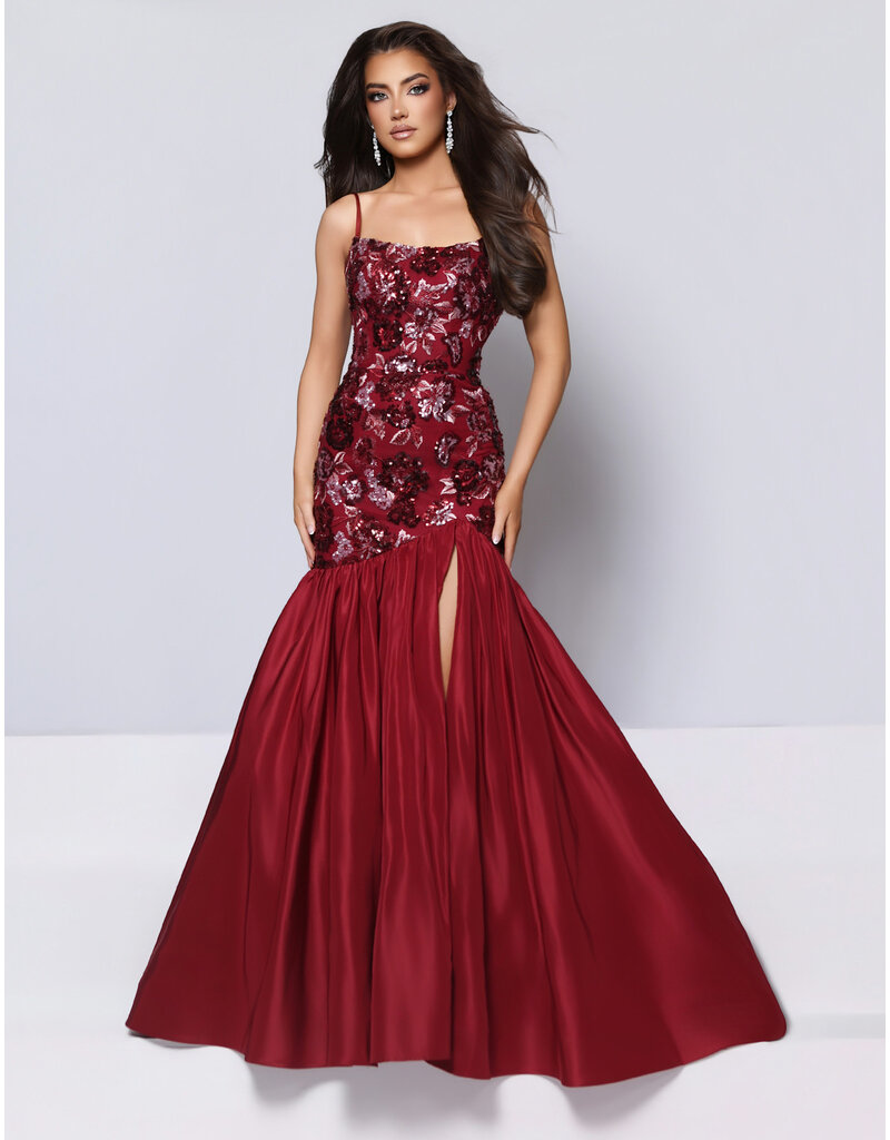 KATE PARKER Spaghetti strap sequin drop waist fit n flare 27019