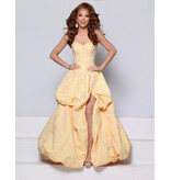 KATE PARKER Strapless brocade drop waist pick up ballgown 27030