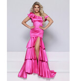 KATE PARKER One shoulder ruffle corset bodice ruffle mermaid 27054