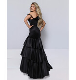 KATE PARKER One shoulder ruffle corset bodice ruffle mermaid 27054
