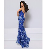 KATE PARKER Strapless satin crumcatcher corset bodice sequin fitted skirt 27055
