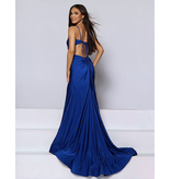 KATE PARKER Spaghetti strap side cut out fitted jersey gown 27061
