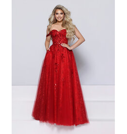KATE PARKER Off the shoulder sequin a-line 27084