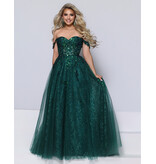 KATE PARKER Off the shoulder sequin a-line 27084