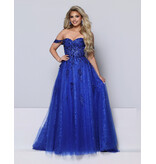 KATE PARKER Off the shoulder sequin a-line 27084