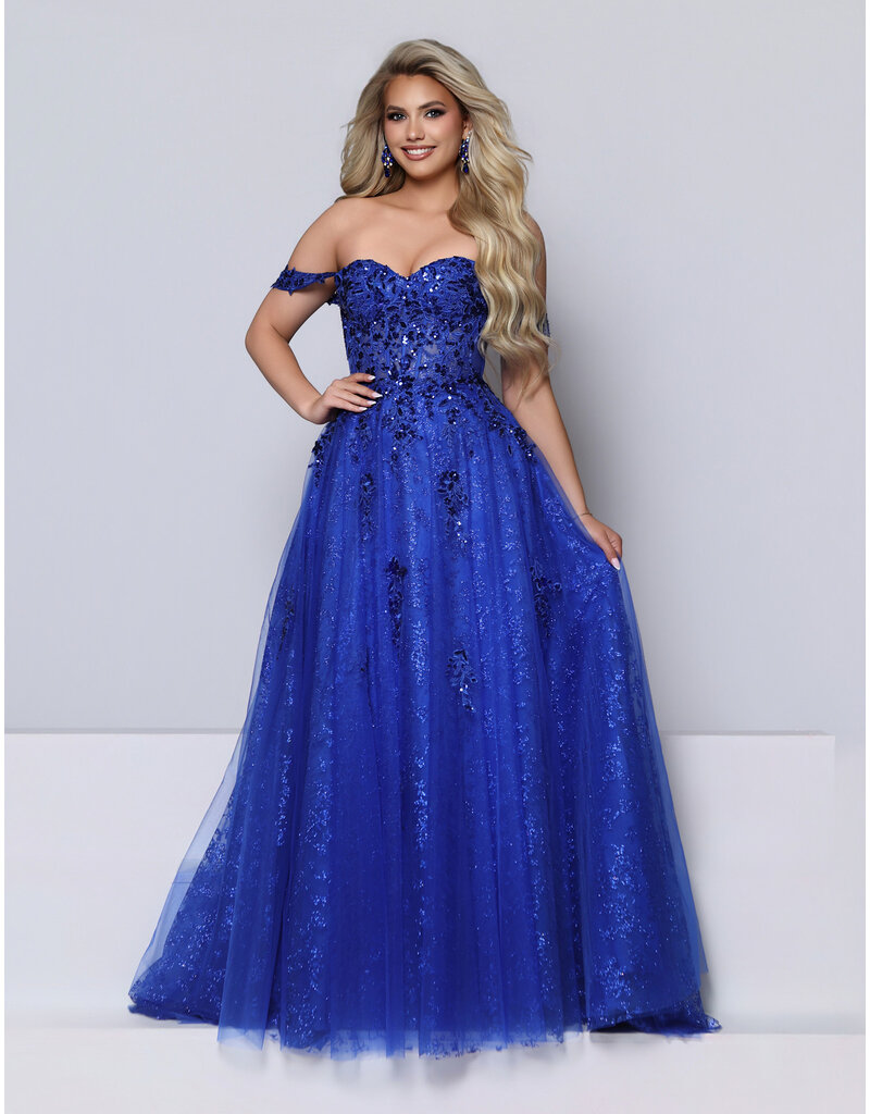 KATE PARKER Off the shoulder sequin a-line 27084