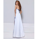 KATE PARKER Strapless beaded corset sequin fitted w/overskirt 27106