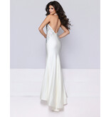 KATE PARKER Beaded flower halter fitted gown 27801