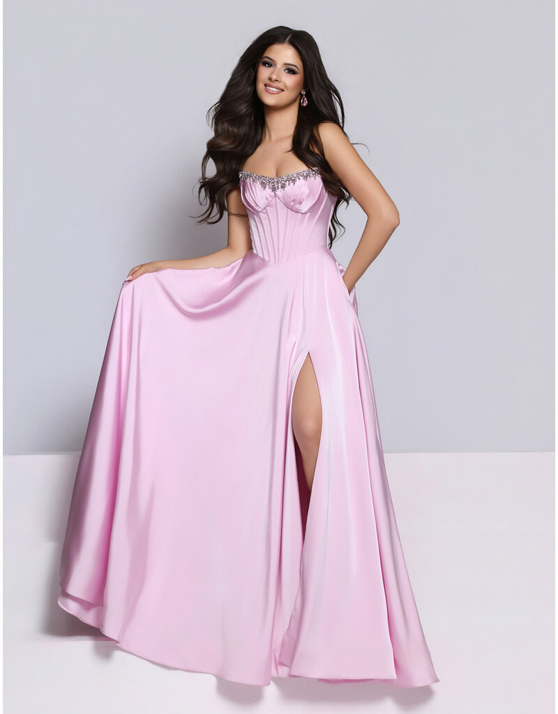 KATE PARKER Strapless beaded corset bodice a-line 27821