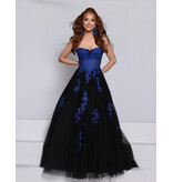 KATE PARKER Strapless lace embroidered tulle ballgown 27824