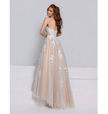 KATE PARKER Strapless lace embroidered tulle ballgown 27824