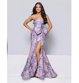 KATE PARKER Strapless fit n flare brocaded corset back 27827