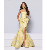 KATE PARKER Strapless fit n flare brocaded corset back 27827