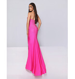 KATE PARKER STRAPLESS, SIDE DRAPE, LEG SLIT 26080
