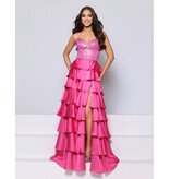 KATE PARKER A-LINE, RUFFLE, BEADED, CORSET BODICE, LACE-UP BACK 26264
