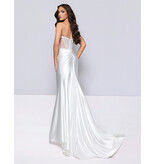 KATE PARKER FITTED, STRAPLESS, BEADED, CORSET BODICE WITH SLIT 26043