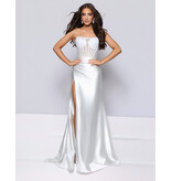 KATE PARKER FITTED, STRAPLESS, BEADED, CORSET BODICE WITH SLIT 26043