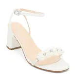 Pearl chunk heel ankle strap ALBA-14