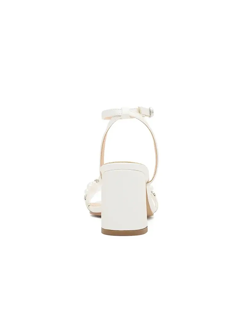 Pearl chunk heel ankle strap ALBA-14