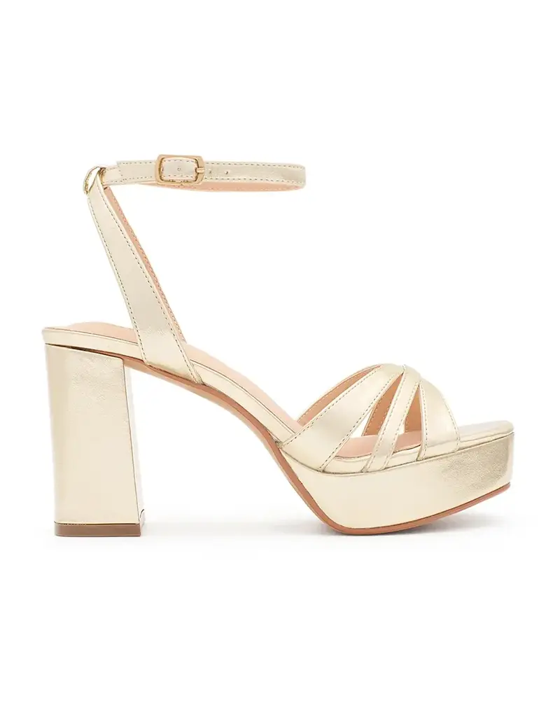 Metallic 1" Platform ankle strap RACHEL-3